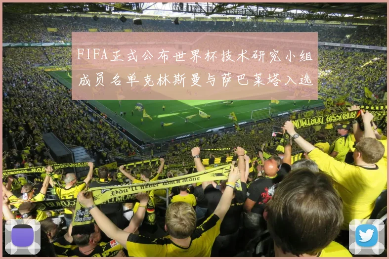 FIFA正式公布世界杯技术研究小组成员名单克林斯曼与萨巴莱塔入选